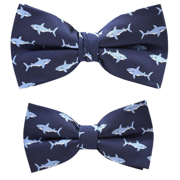 Other - 3105 Shark Pattern Bow ties + Boy Shark Pattern Bow ties
